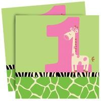 Wild At One Giraffe Paper Party Napkins