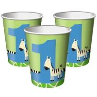 Wild At One Zebra Paper Party Cups