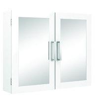 Wickes Bathroom Double Mirror Cabinet White 600mm