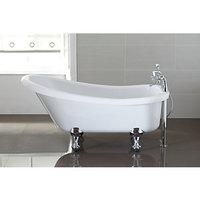 Wickes Slipper Single Ended Roll Top Bath White 1500mm