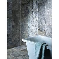 Wickes Silver Grey Honed & Filled Travertine Wall & Floor Tile 610 x 406mm