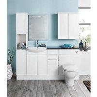 wickes hertford compact semi recessed basin unit 600mm