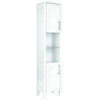 Wickes Frontera Freestanding Tall Bathroom Unit White 410mm