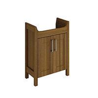 wickes frontera freestanding vanity unit walnut 650mm