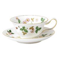 Wild Strawberry Teacup and Saucer Peony, Gift Boxed