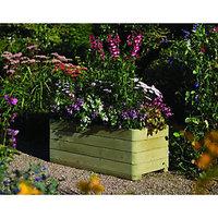 wickes marberry rectangular timber planter 390 x 500mmx 1m