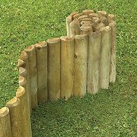 Wickes Half Log Timber Border Edging Roll - 150 x 1800 mm