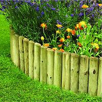 Wickes Half Log Timber Border Edging Roll - 300 x 1800 mm