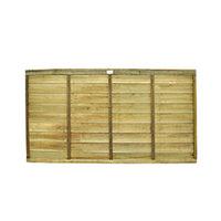 Wickes Pressure Treated Overlap Fence Panel 1.83m x 0.9m 20 Pack