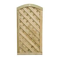 wickes cambridge domed top timber gate 900 x 1800 mm