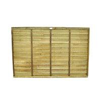 Wickes Pressure Treated Overlap Fence Panel 1.83m x 1.21m 20 Pack
