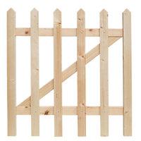 wickes palisade pointed top timber gate kit 865 x 890 mm