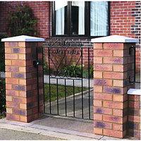 Wickes Chelsea Bow Top Steel Gate Black - 991 x 900 mm