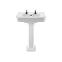 Wickes Charm Ceramic Basin with Full Pedestal 600mm