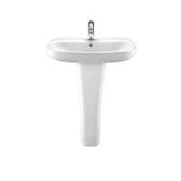 wickes bellante ceramic basin with full pedestal 550mm