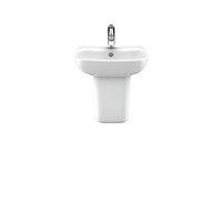 wickes bellante ceramic basin with semi pedestal 450mm