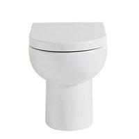 wickes phoenix back to wall toilet pan with soft close toilet seat