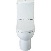 Wickes Avalon Flat to Wall Toilet Pan Cistern with Toilet Seat