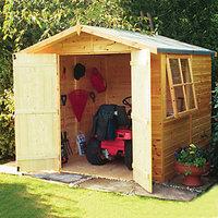Wickes Double Door Timber Shiplap Apex Shed - 7 x 7 ft