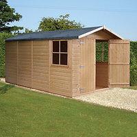 Wickes Double Door Timber Shiplap Apex Shed - 7 x 13 ft