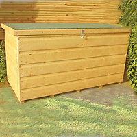 Wickes Shiplap Timber Storage Box Honey Brown - 4 x 2 ft