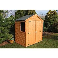 Wickes Double Door Timber Shiplap Apex Shed - 6 x 4 ft