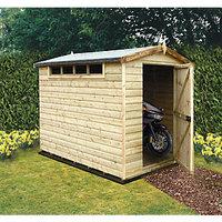 Wickes Security Timber Apex Shed With High Level Window- 6 x 10 ft