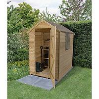 wickes overlap pressure treated apex shed 4x6