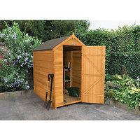 Wickes Windowless Dip Treated Timber Overlap Apex Shed - 4 x 6 ft