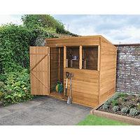 Wickes Dip Treated Timber Overlap Pent Shed - 7 x 5 ft