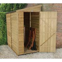 Wickes Timber Overlap Pent Shed - 3 x 6 ft