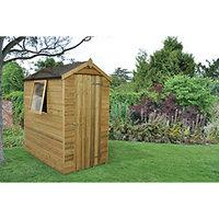 Wickes Timber Tongue & Groove Apex Shed - 4 x 6 ft
