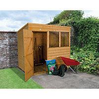 Wickes Timber Shiplap Pent Shed - 7 x 5 ft