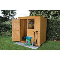 Wickes Timber Shiplap Pent Shed - 6 x 4 ft