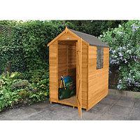 Wickes Compact Timber Apex Shed - 4 x 6 ft