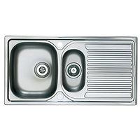 Wickes 1 1/2 Bowl Reversible Sink