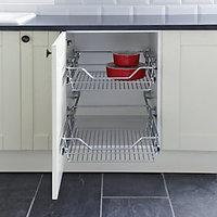 Wickes Pull Out Storage Baskets Set 500mm