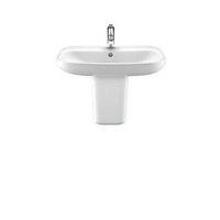 Wickes Bellante Ceramic Basin with Semi Pedestal 550mm