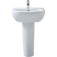 Wickes Trento Basin with Full Pedestal 600mm