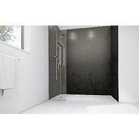 wickes obsidian gloss laminate 900x900mm 3 sided shower panel kit