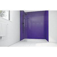 Wickes High Gloss Purple Laminate Panel 2400x900mm SQ