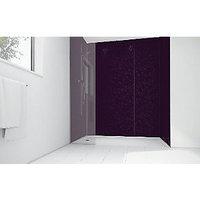 Wickes Patterned Violet Laminate Panel 2400x900mm SQ