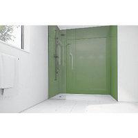 Wickes Forest Green Acrylic 1700 x 900mm 2 Sided Shower Panel Kit