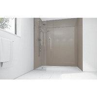 wickes coffee acrylic 1200 x 900mm 2 sided shower panel kit