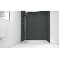 Wickes Black Diamond Acrylic 1700 x 900mm 2 Sided Shower Panel Kit