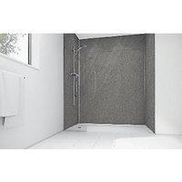 wickes lunar grey laminate 1700x900mm 3 sided shower panel kit