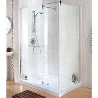 Wickes Contemporary Walk-In Enclosure With Tray 1400x900mm
