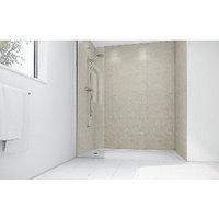 wickes sorrento marble laminate 1200 x 900mm 3 sided shower panel kit