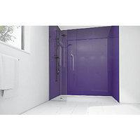 wickes plum acrylic 1200 x 900mm 3 sided shower panel kit