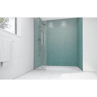 wickes peppermint frost gloss laminate 900x900mm 3 sided shower panel  ...